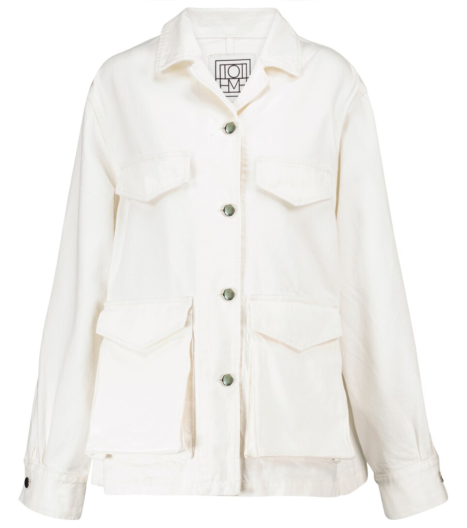 white cargo jacket