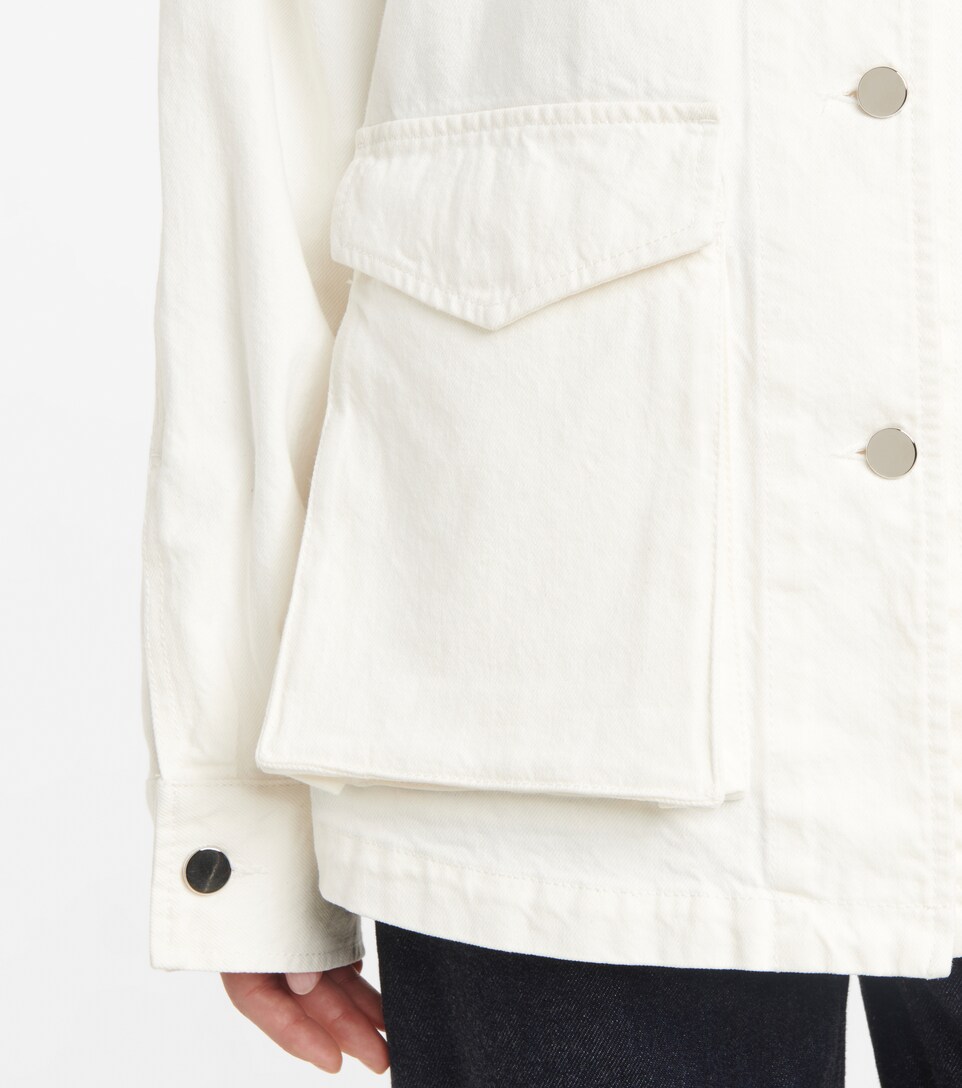 white cargo jacket