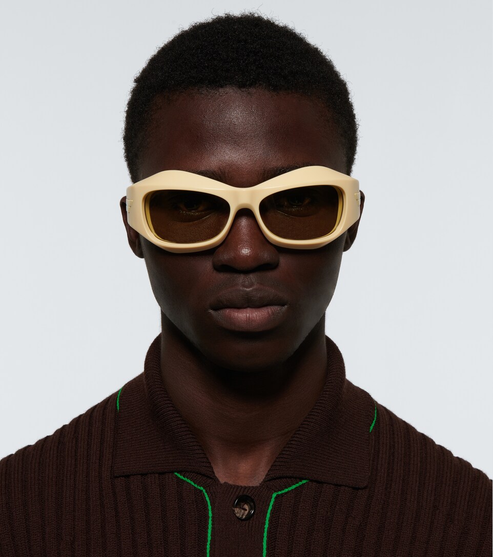 wrap around style sunglasses