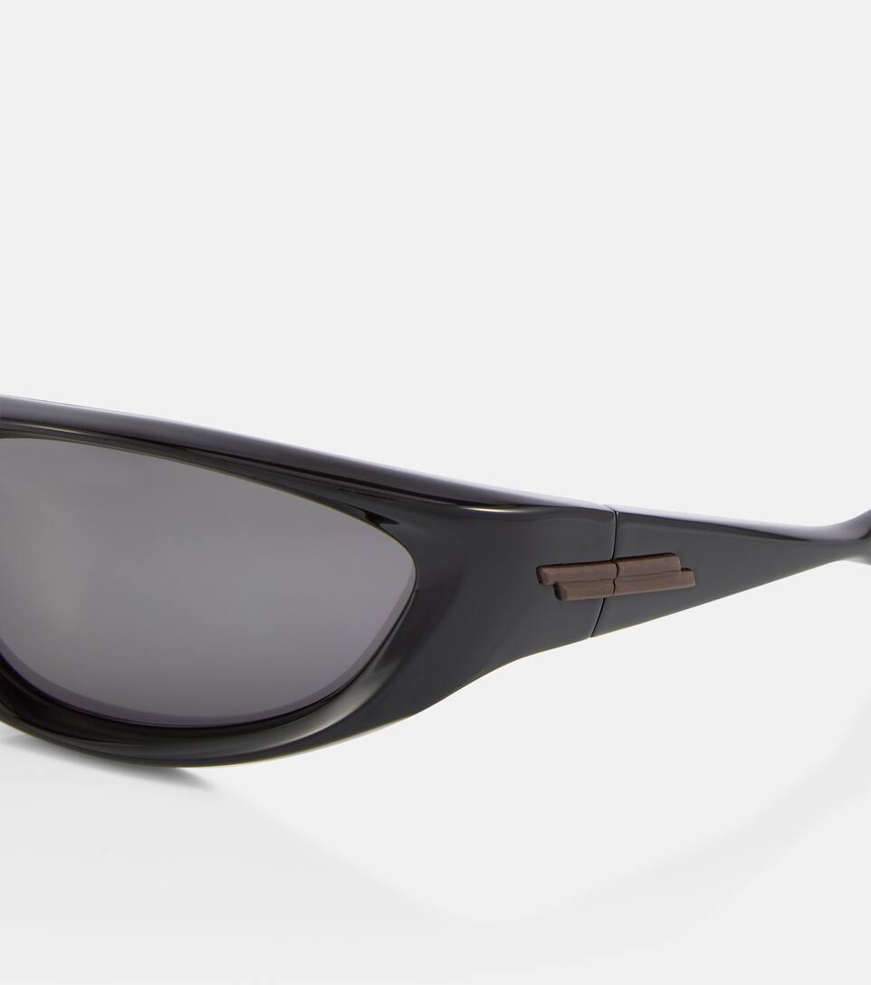 bottega veneta cone wraparound sunglasses