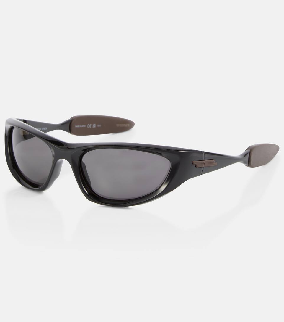 bottega veneta cone wraparound sunglasses