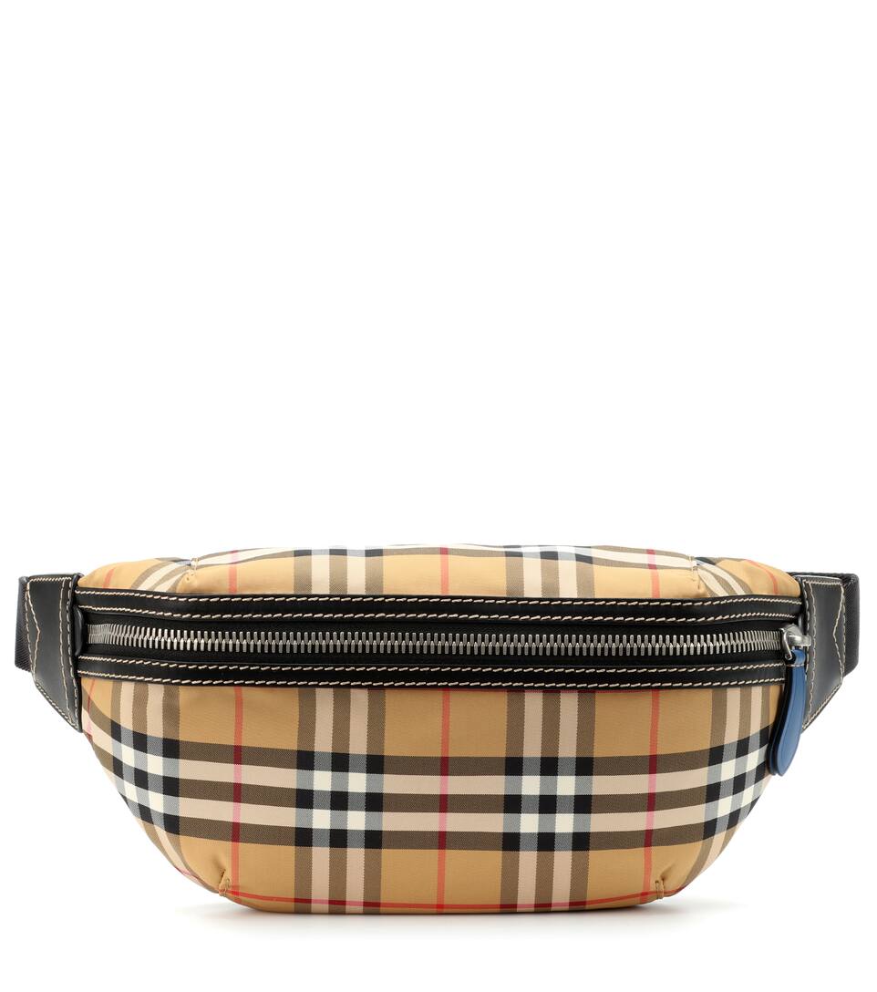 À Burberry En Carreaux Sonny Et Finitions Cuir Sac Ceinture 80wPknO
