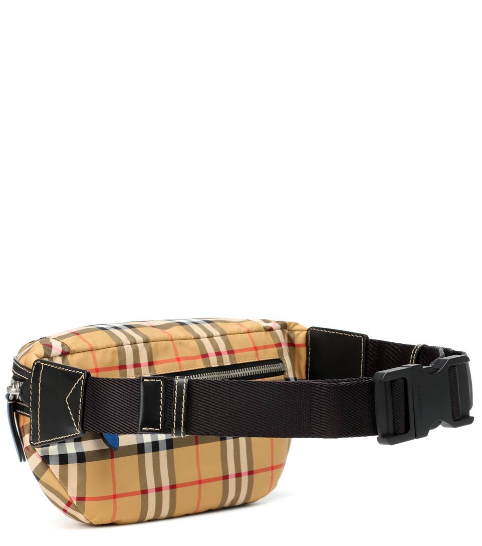 À Burberry En Carreaux Sonny Et Finitions Cuir Sac Ceinture 80wPknO