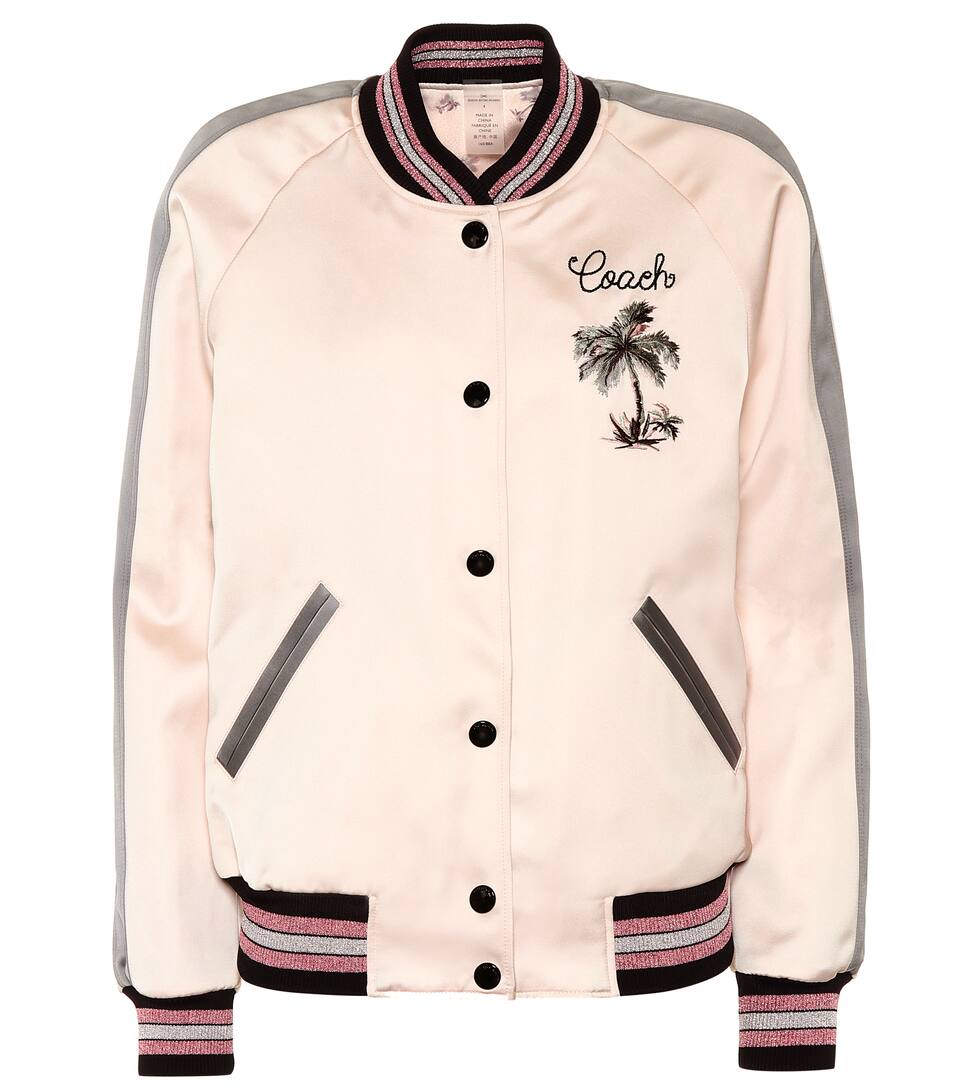 COACH REVERSIBLE SATIN BOMBER JACKET