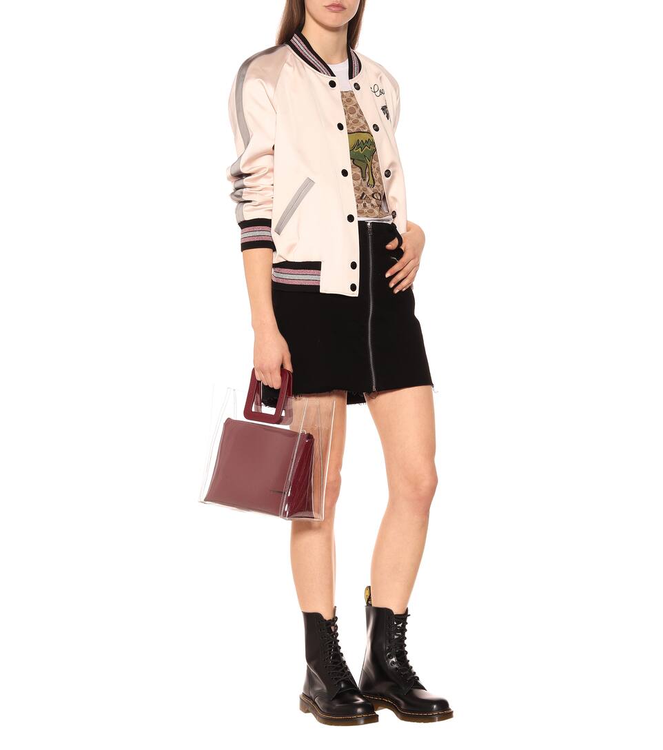 COACH REVERSIBLE SATIN BOMBER JACKET