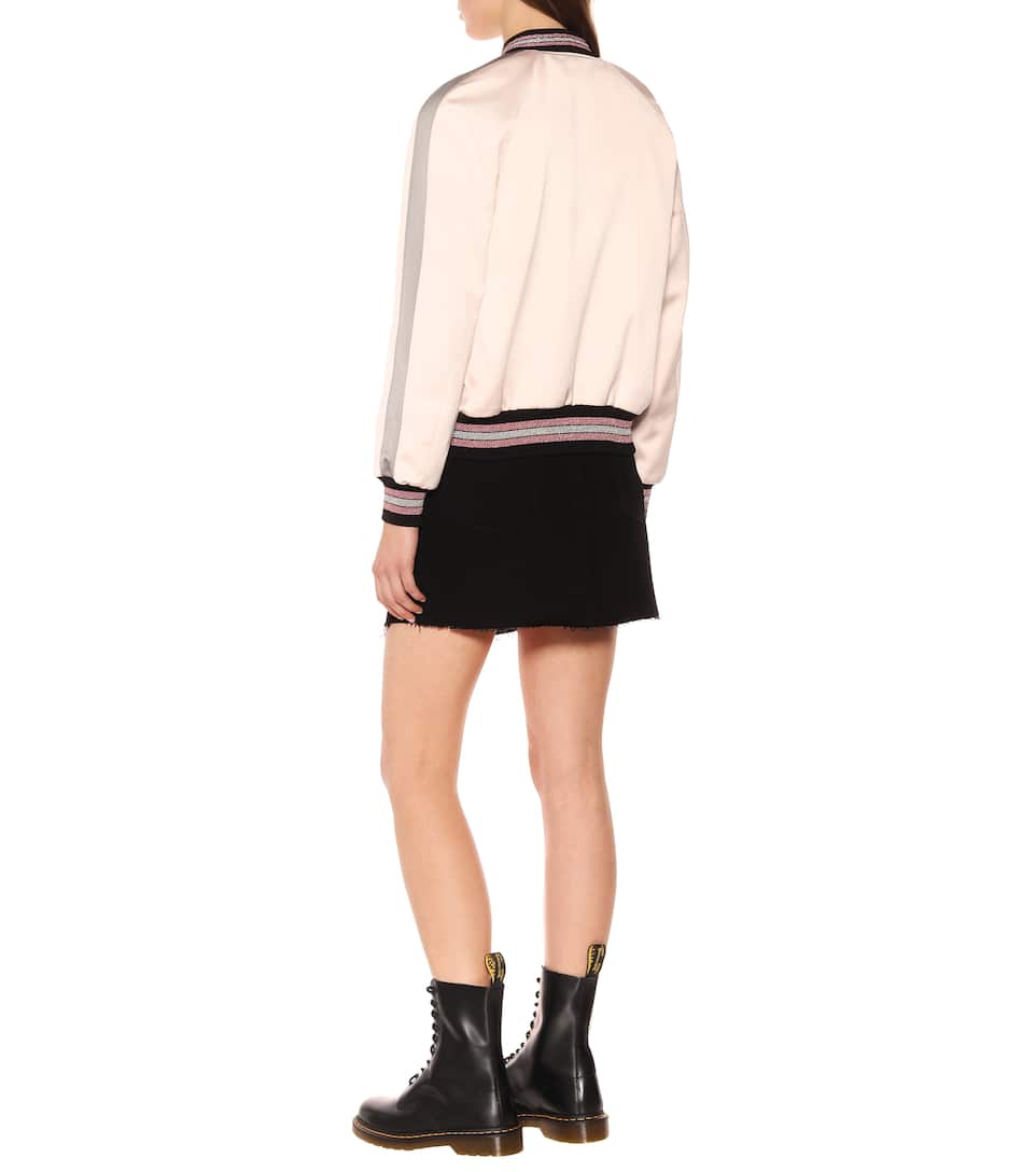 COACH REVERSIBLE SATIN BOMBER JACKET