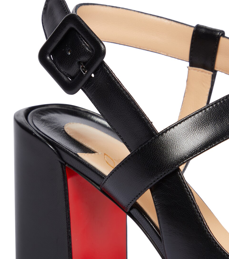Alina 85 leather slingback pumps 