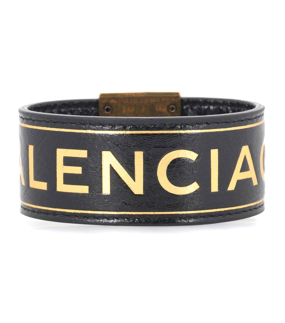 Balenciaga Printed Leather Bracelet In Black Modesens Balenciaga Printed Leather Bracelet In Black