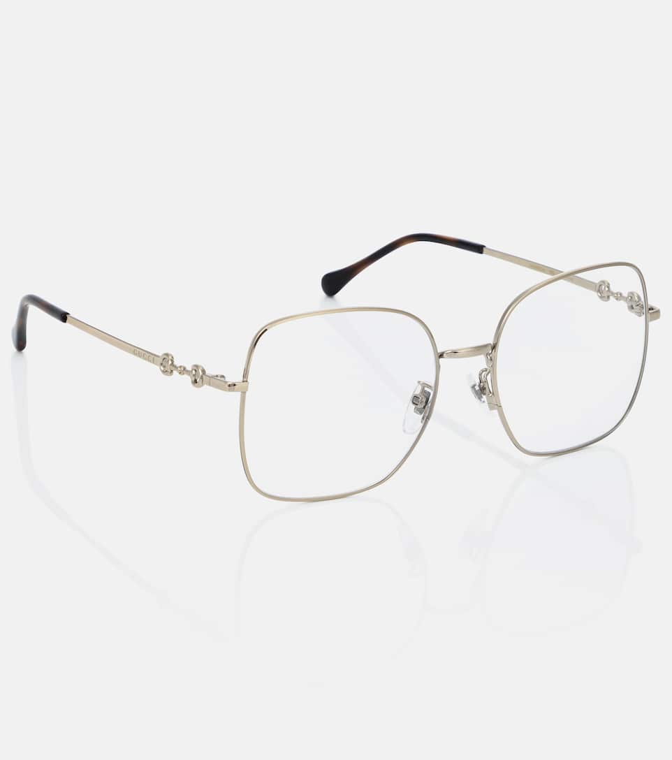 Gucci - Horsebit square glasses | Mytheresa