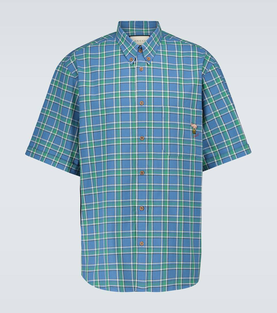 Gucci Camicia A Quadri In Cotone Mytheresa