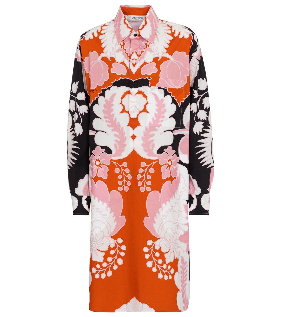 Valentino floral cotton poplin shirt 