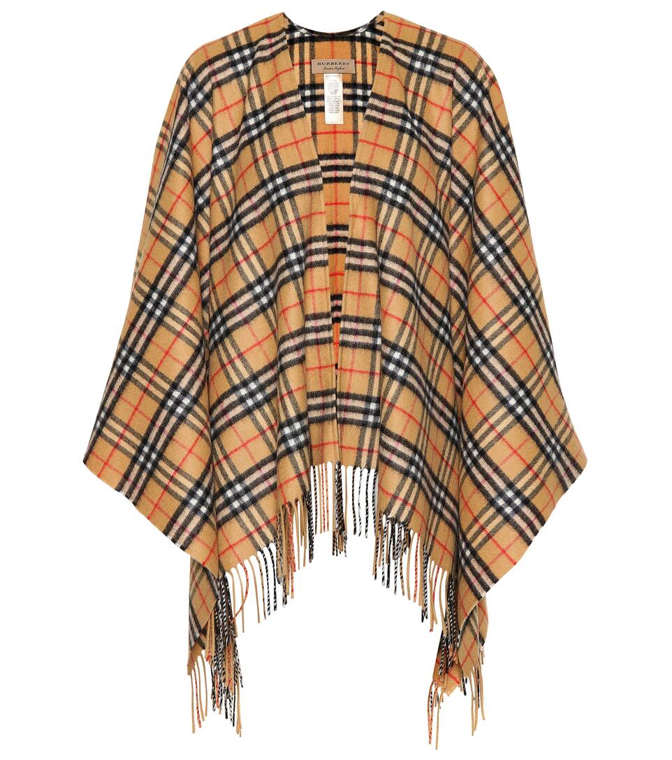 Check Vintage Laine À Mytheresa Cape En Cachemire Carreaux Et Burberry Y07Bnwpq