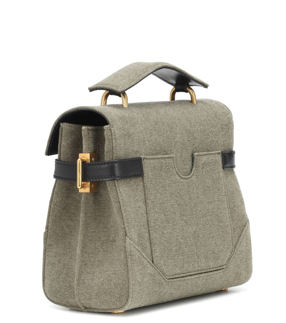 B Buzz 23 Canvas And Leather Tote