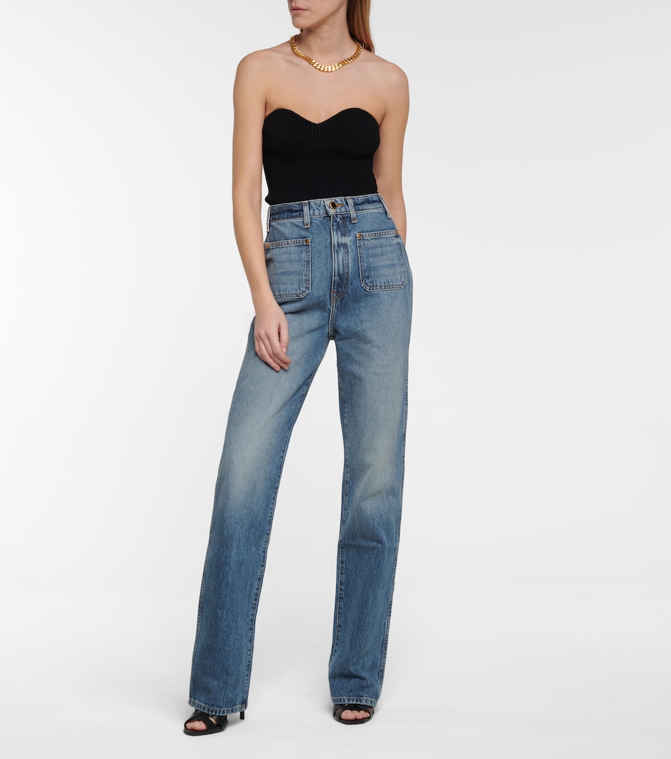 Isabella high-rise straight jeans 