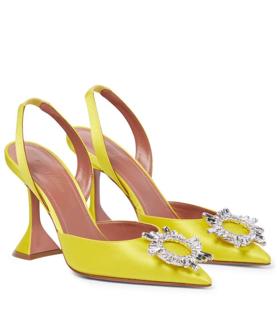 Amina muaddi slingback pumps clearance