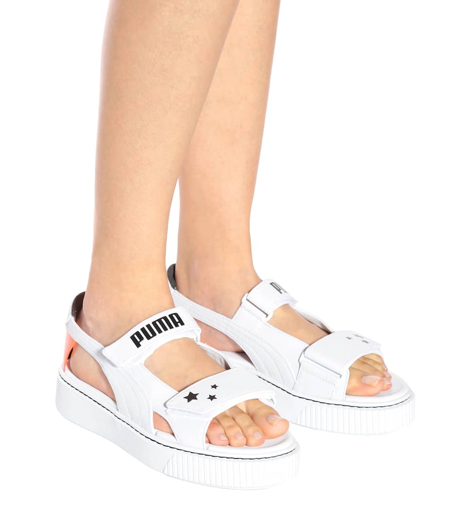 puma platform sandals