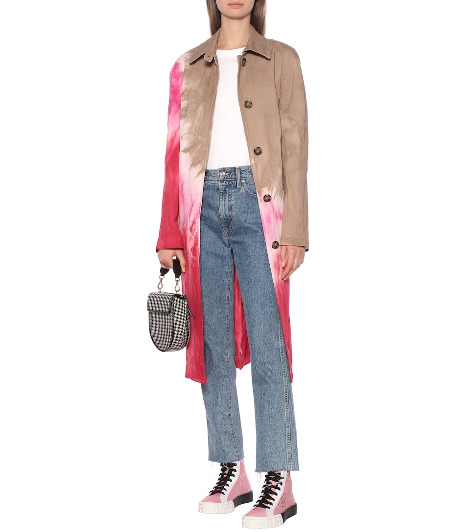 msgm denim trench coat