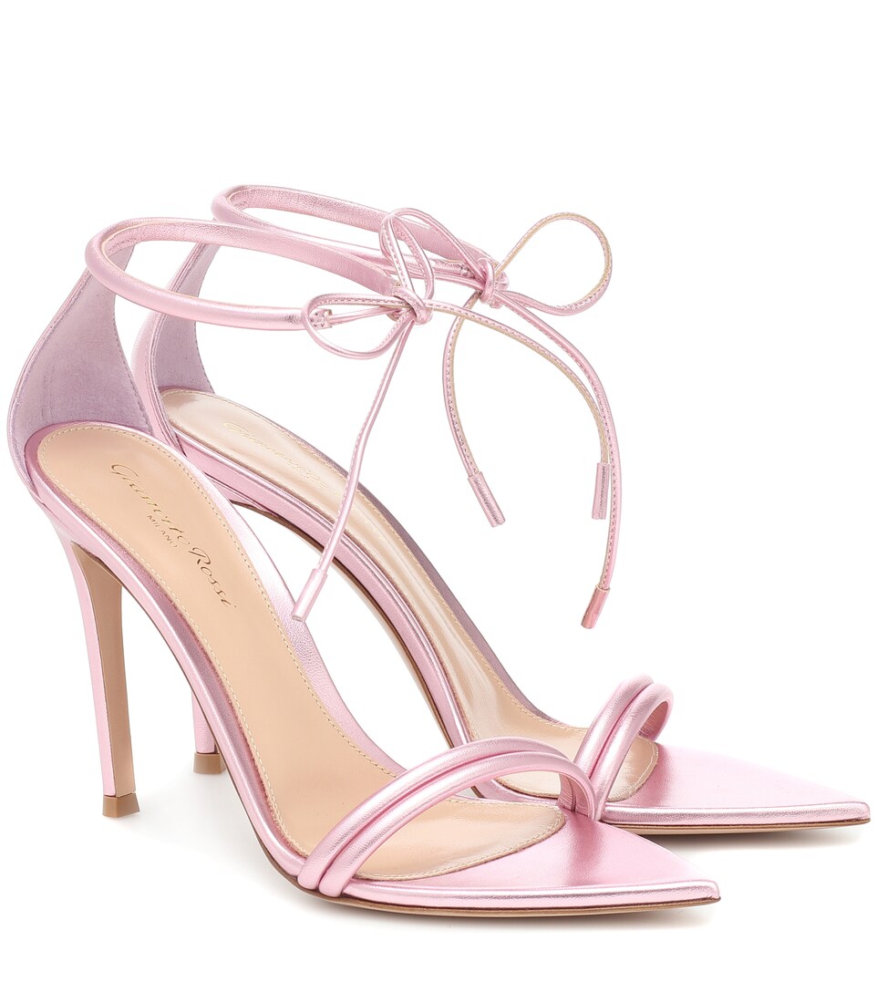 Montecarlo 105 Metallic Leather Sandals - Gianvito Rossi | Mytheresa