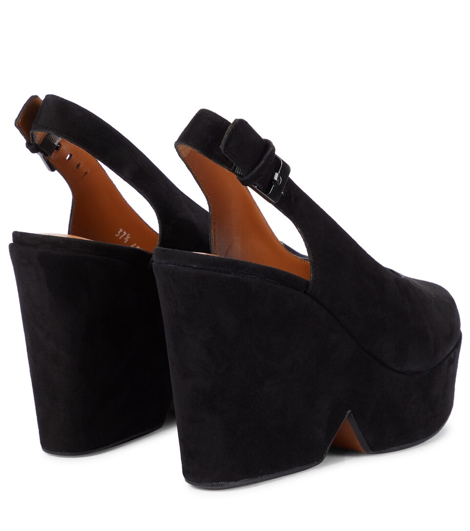 suede platform sandals