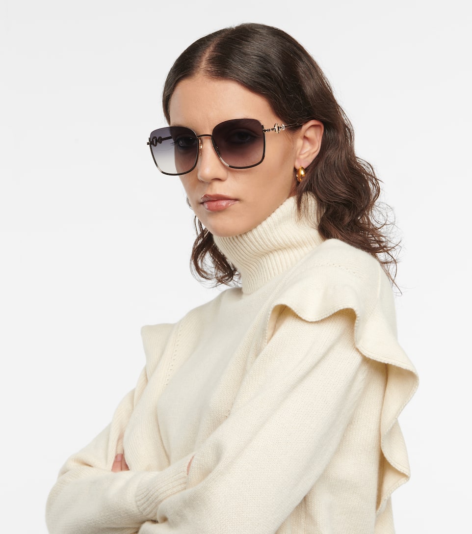 Chloe chrome square sunglasses Sale
