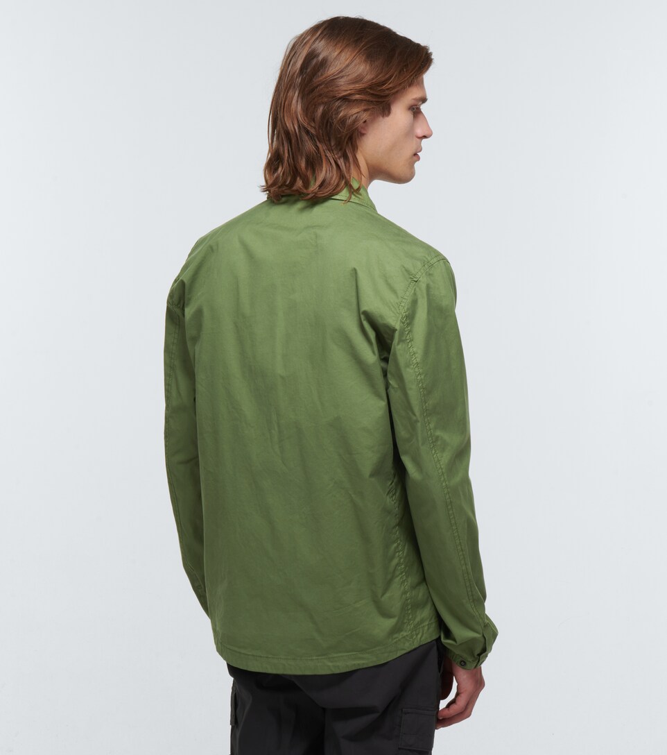 Stone Island - Cotton-blend twill shirt 