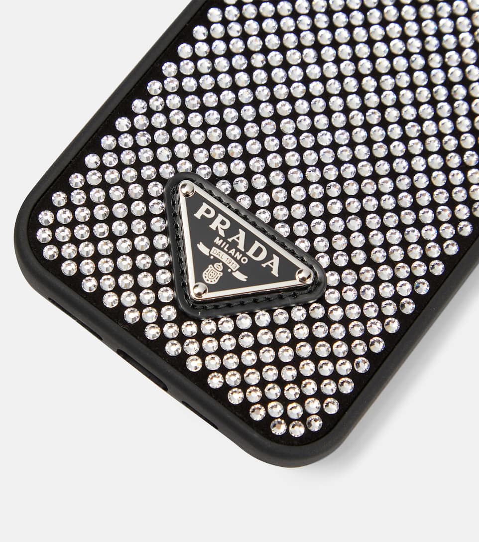 Prada Funda para iPhone 13 con cristales Mytheresa