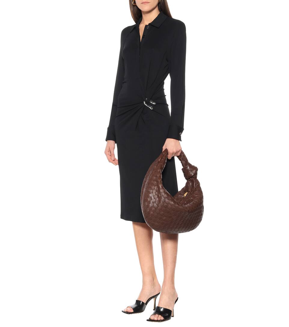 bv jodie编织皮革托特包