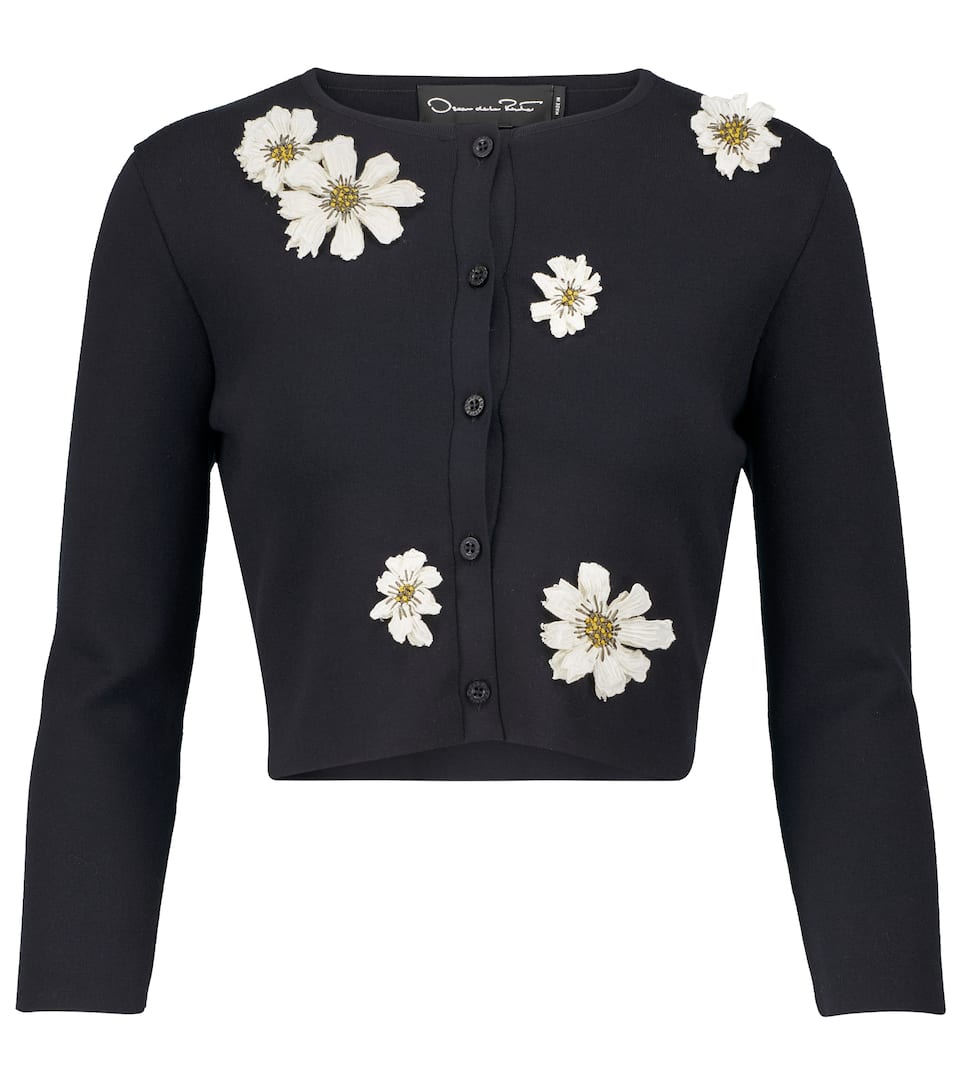 embroidered floral cardigan