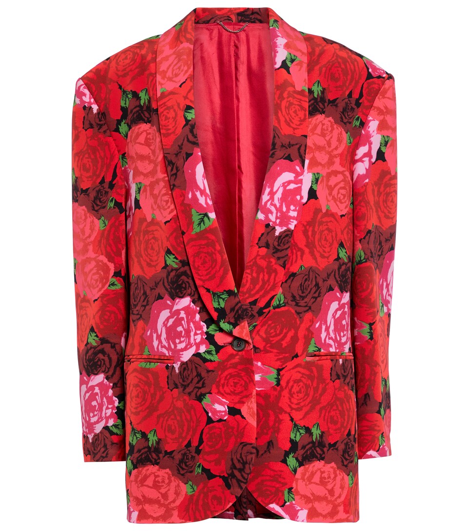 floral silk jacket