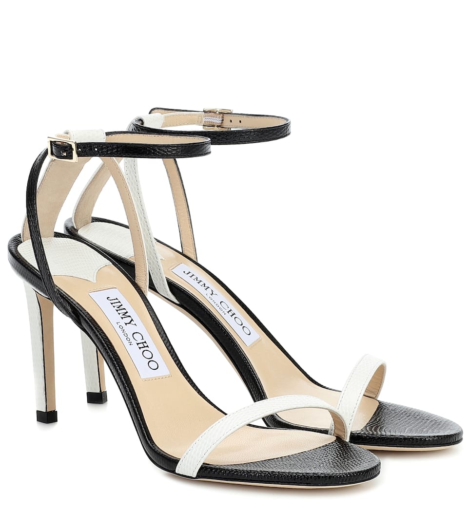 Jimmy Choo - Minny 85 leather sandals | Mytheresa