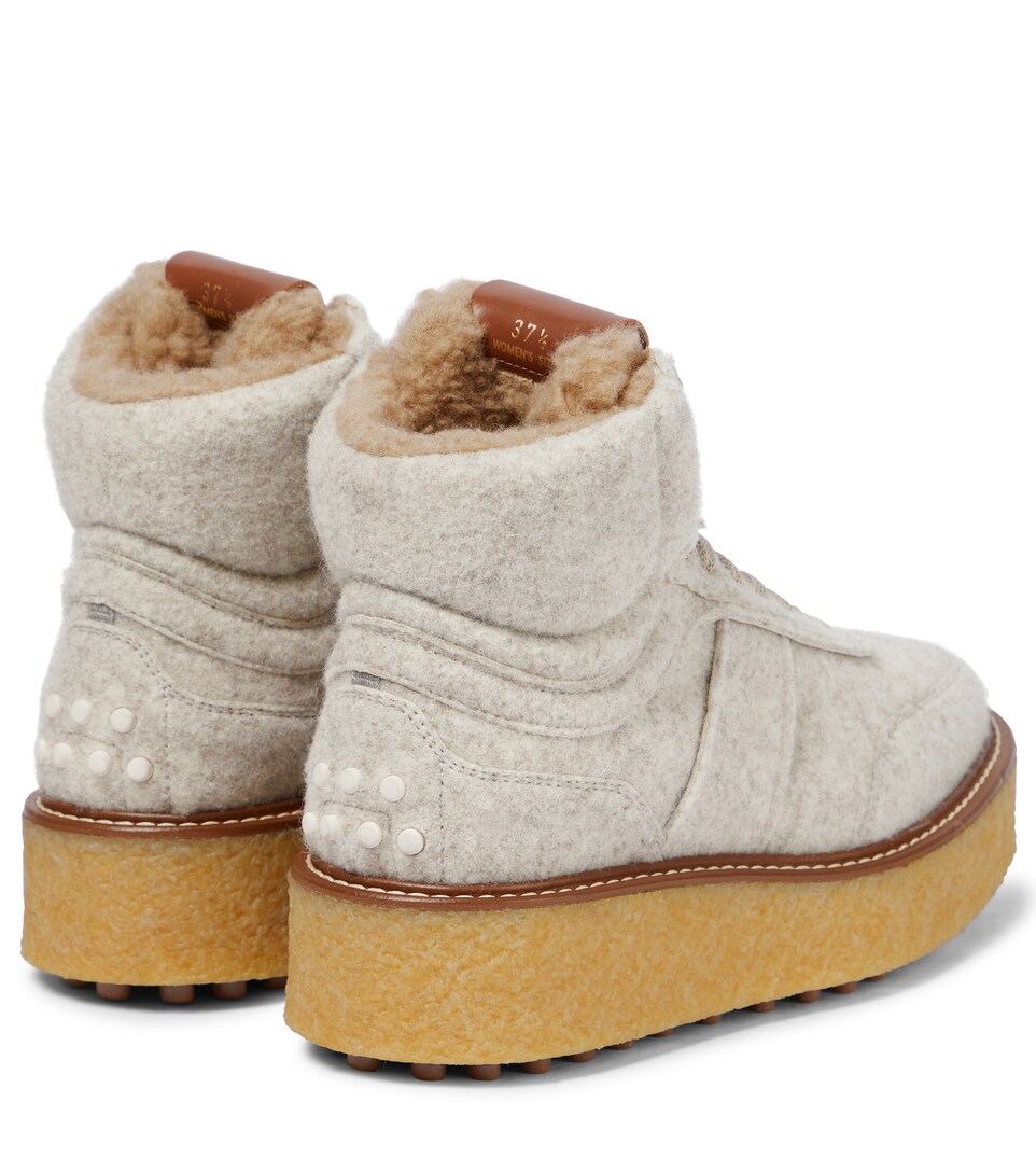 lined high top sneakers