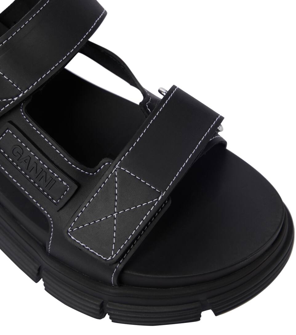 Ganni Recycled rubber trekking sandals Mytheresa