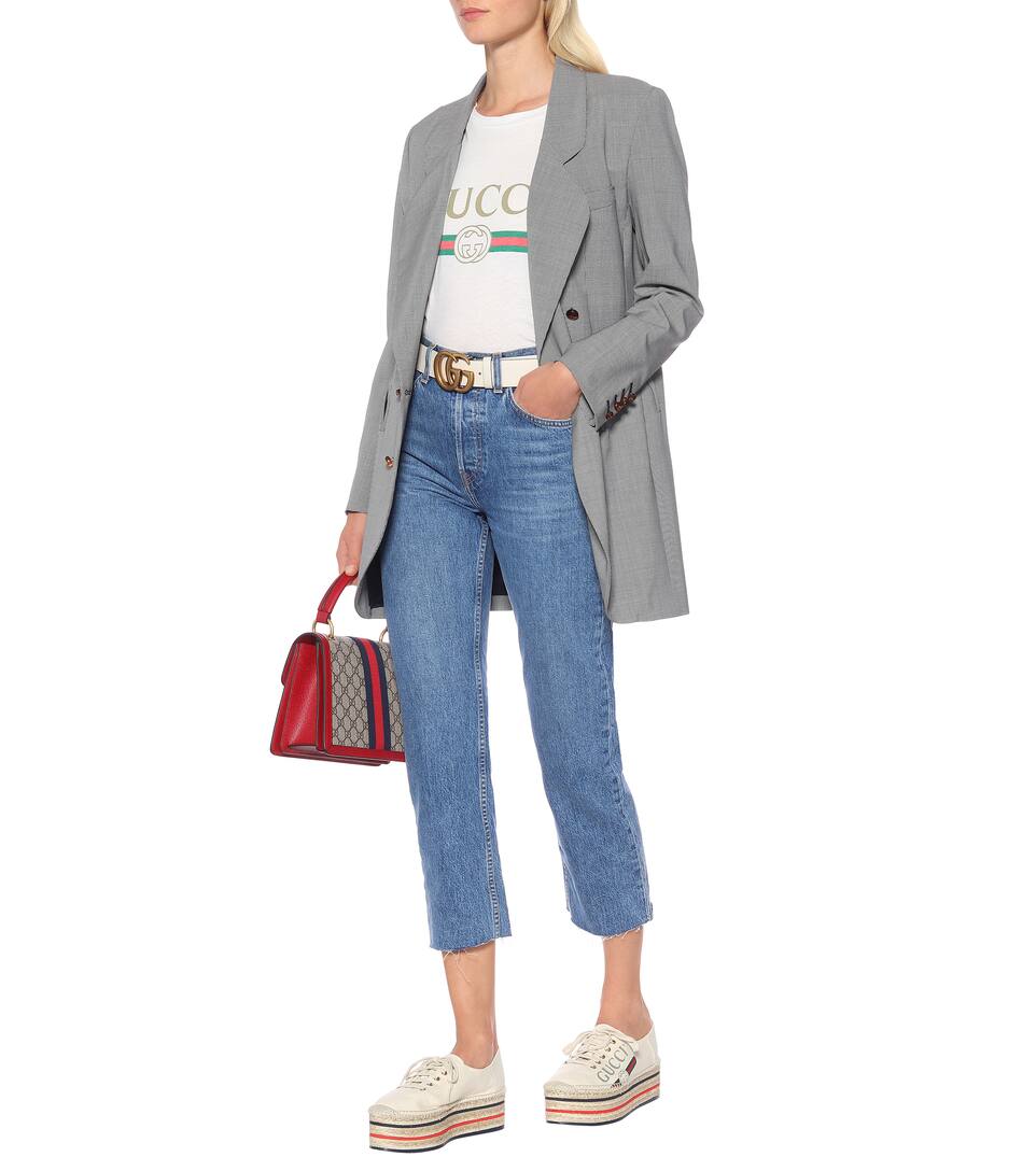 gucci logo platform espadrille