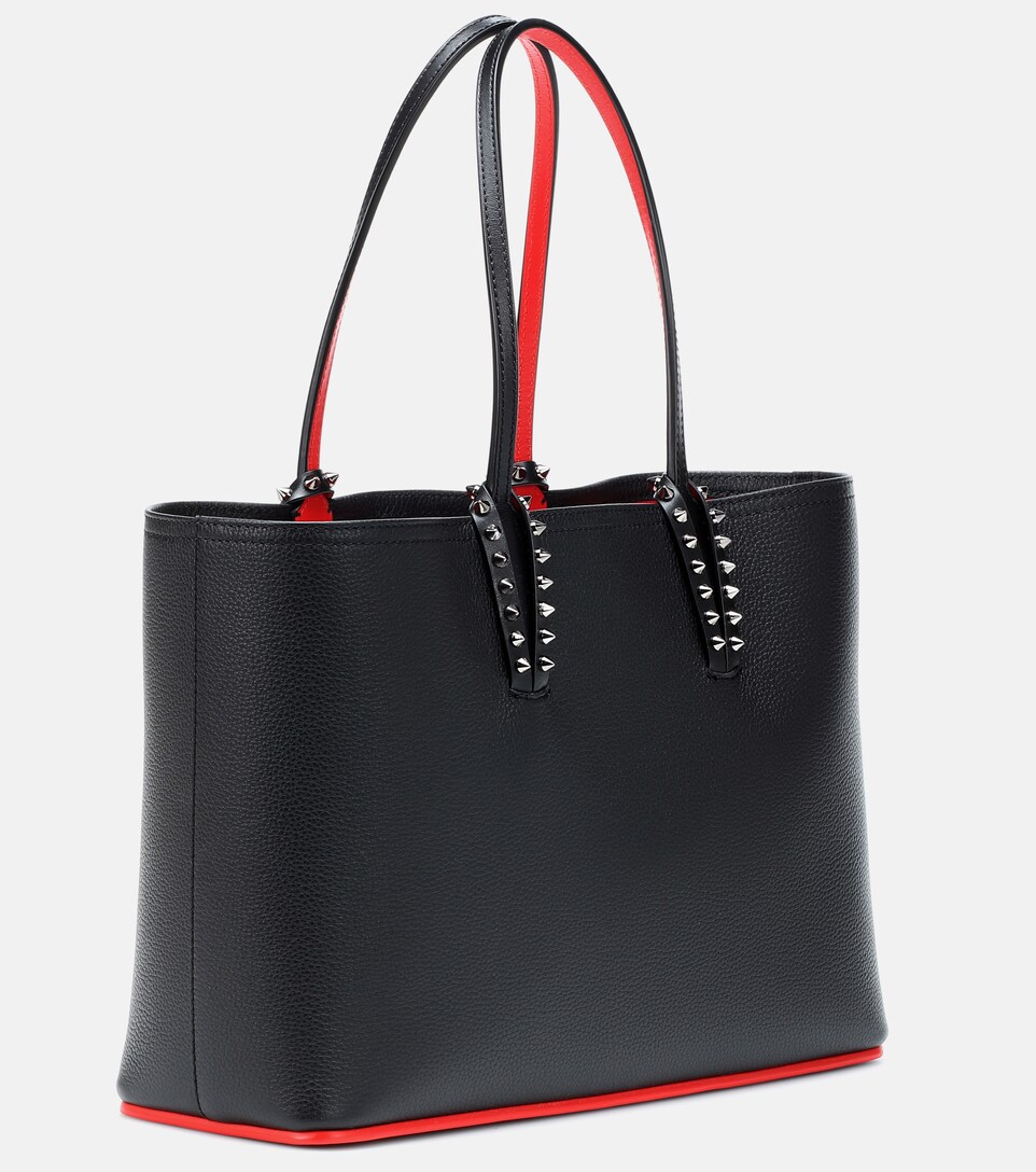 cabata calfskin leather tote christian louboutin