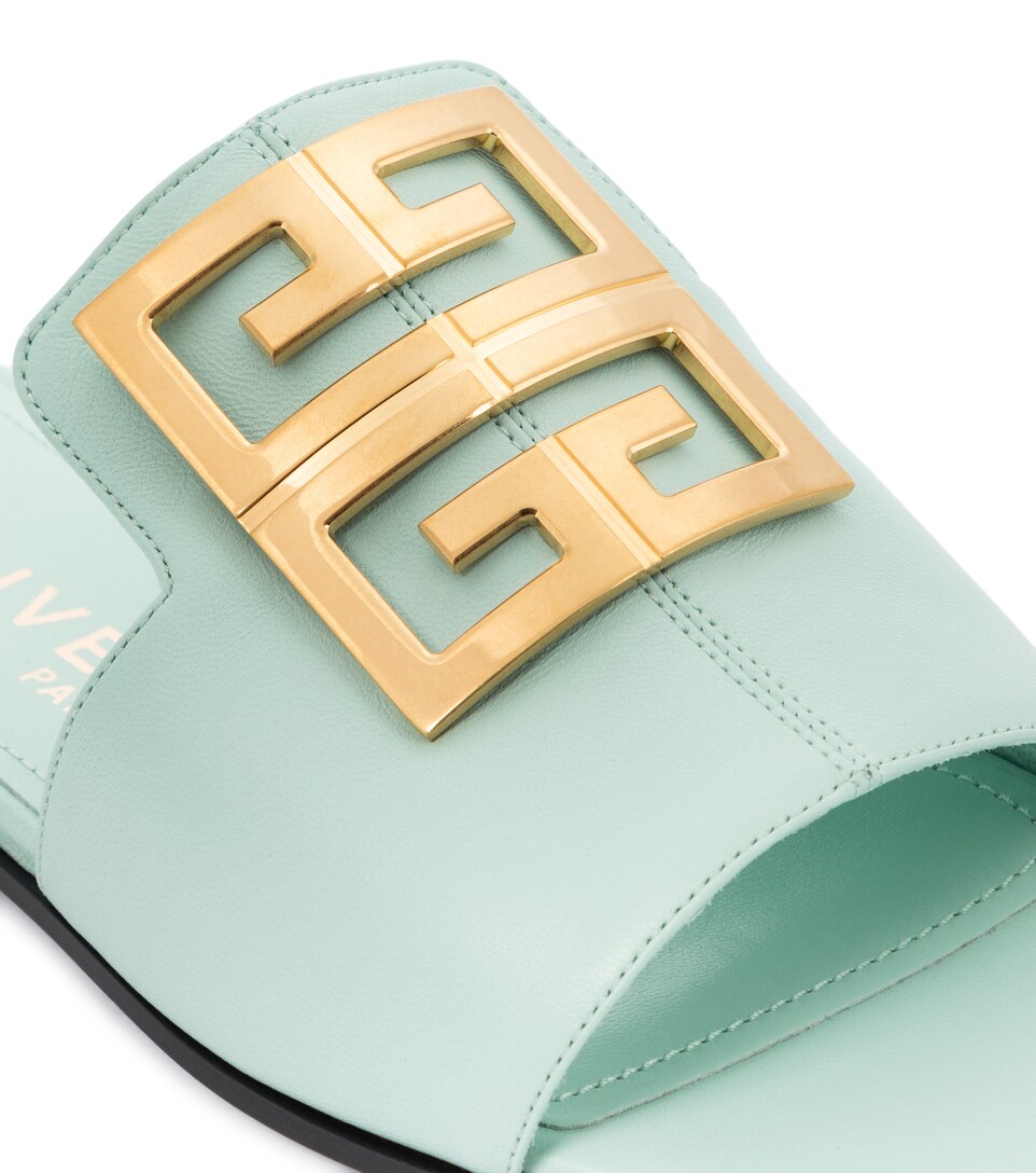 Givenchy - 4G leather sandals | Mytheresa