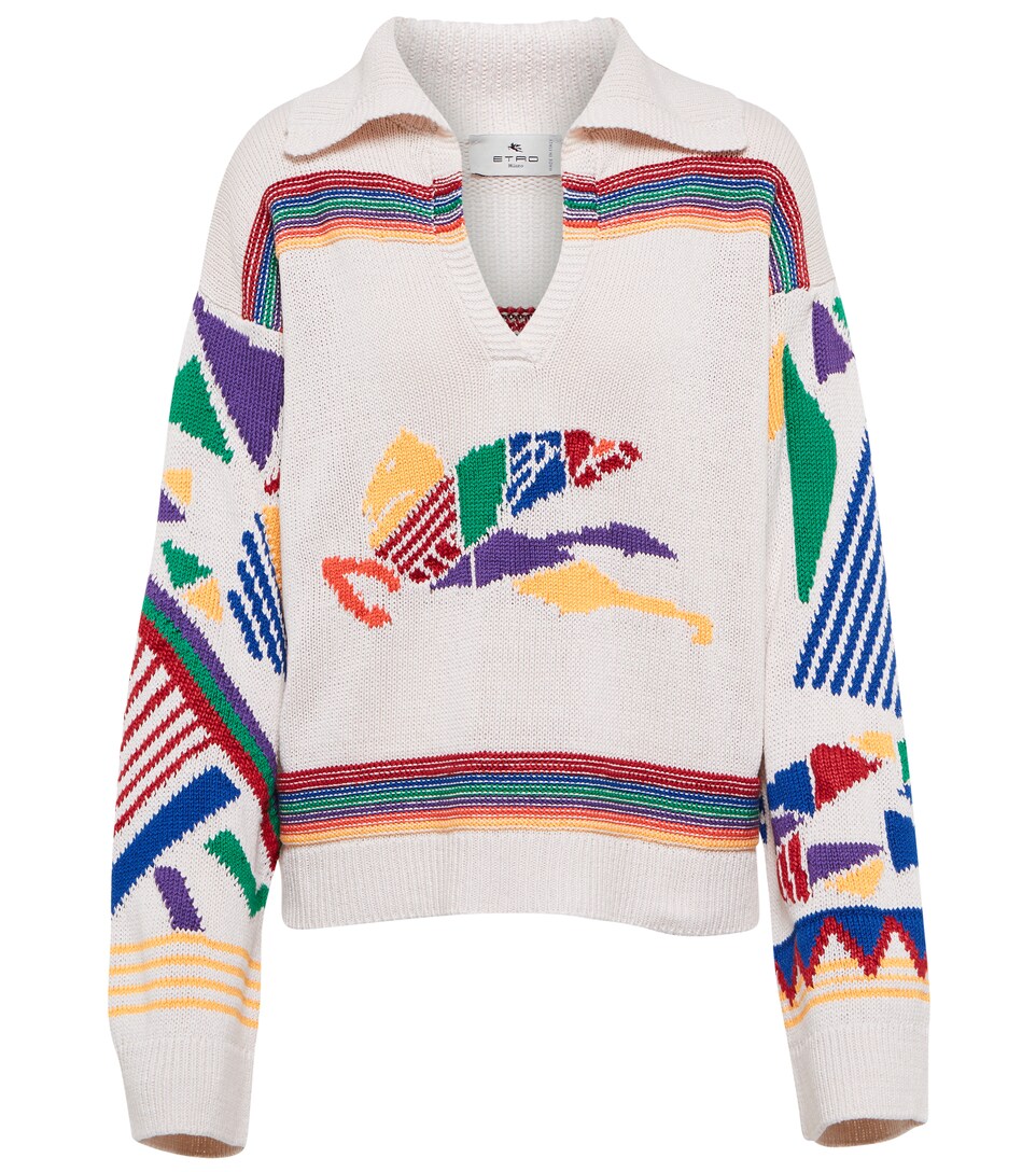 Pegaso cotton, linen and silk sweater 