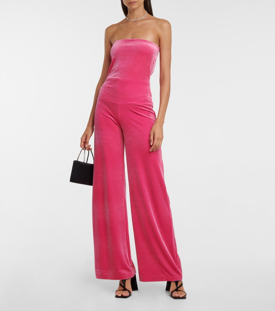 strapless pant suit