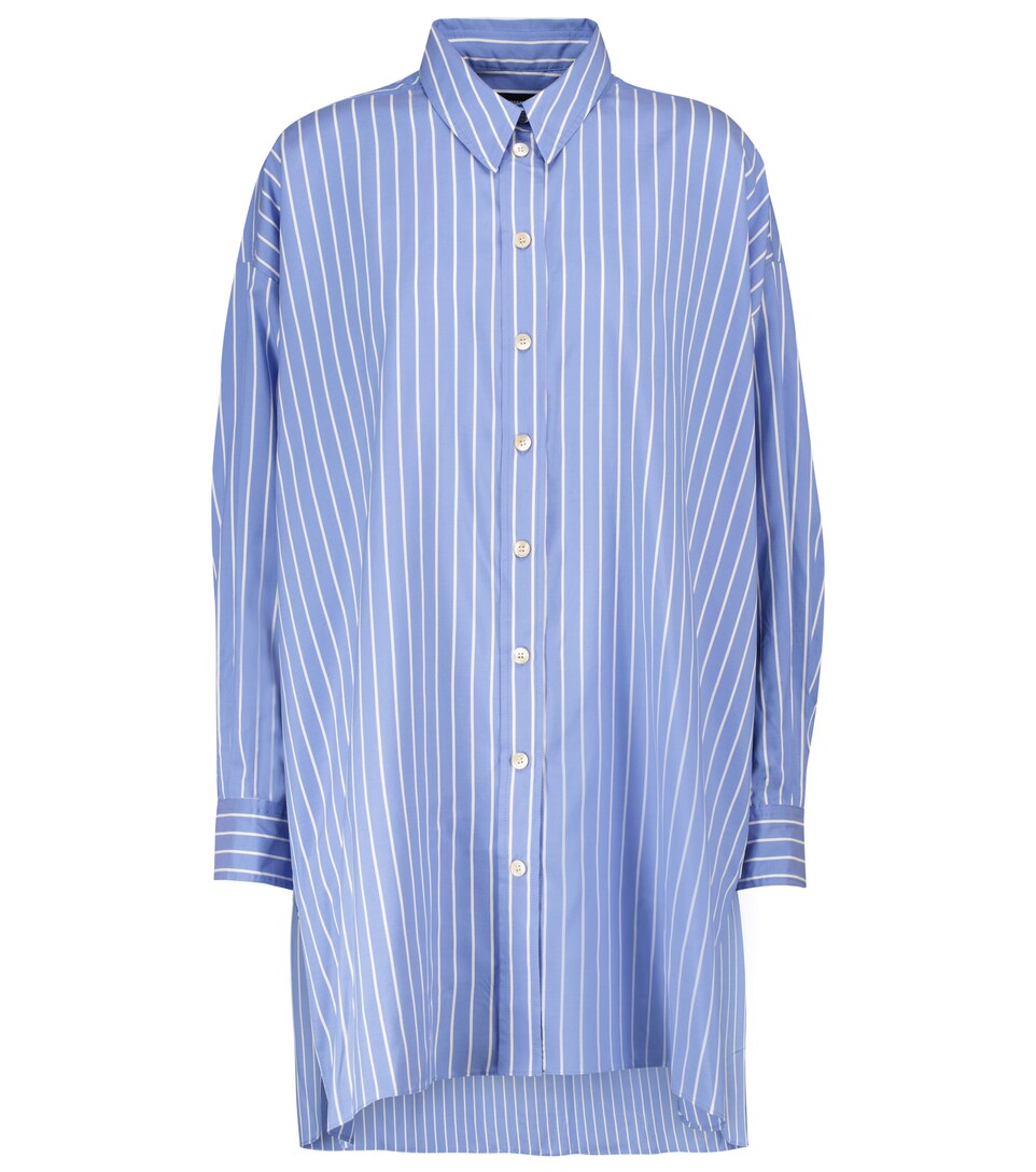 oversized silk button down shirt