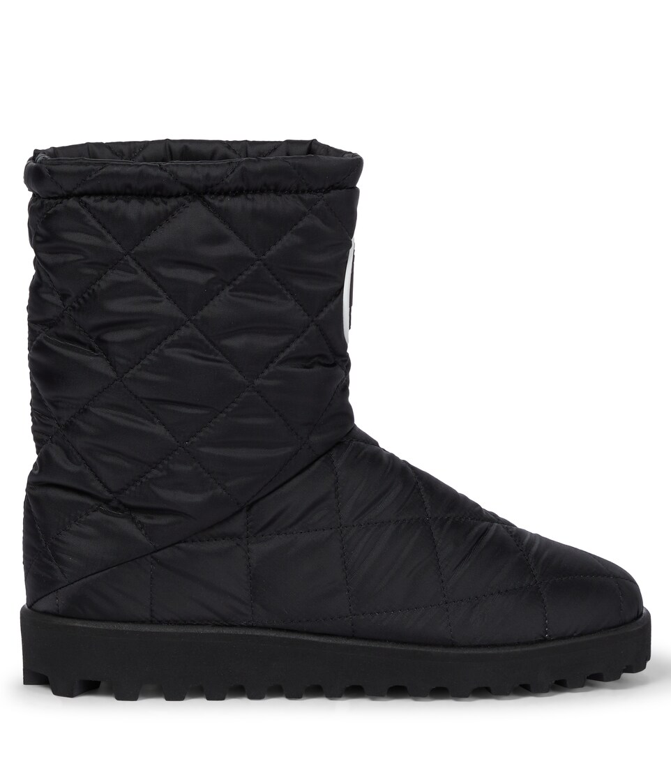 classic mini quilted satin boot