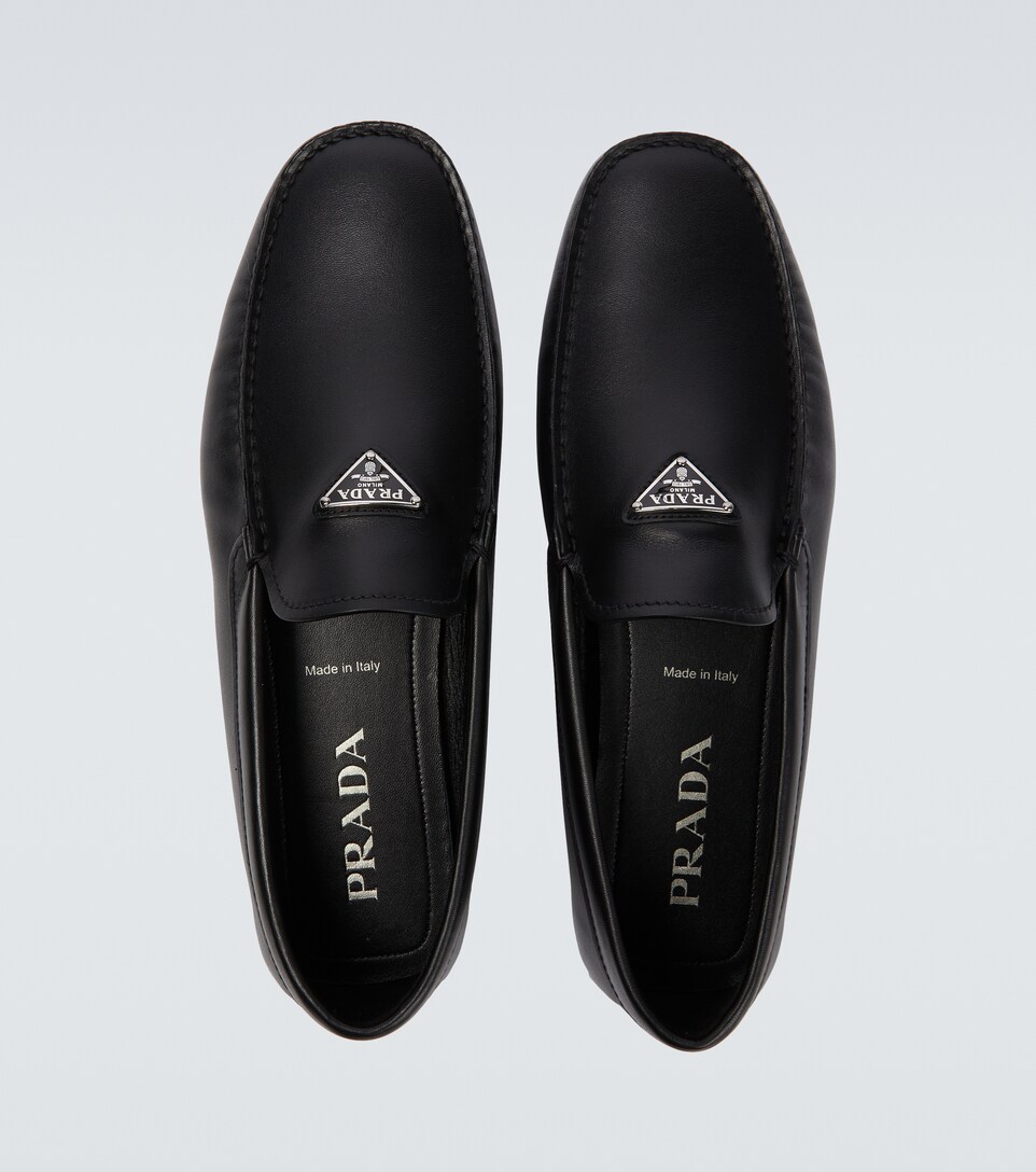 Prada - Leather loafers | Mytheresa