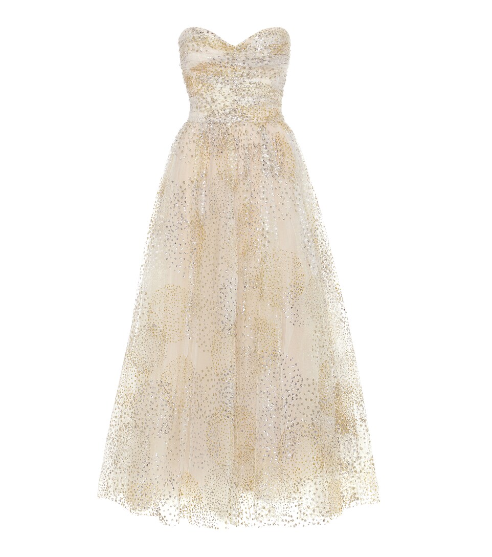 Strapless Tulle Gown