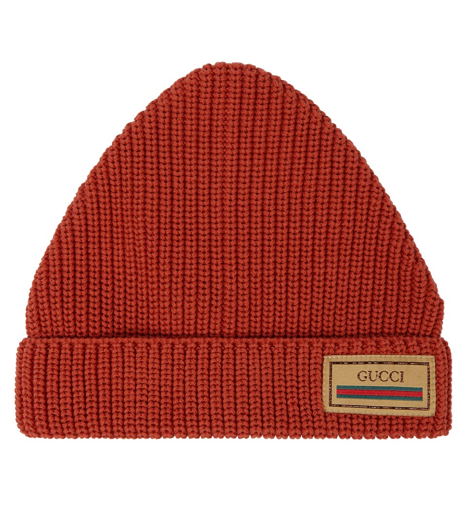 Gucci Kids - Ribbed-knit cotton beanie 