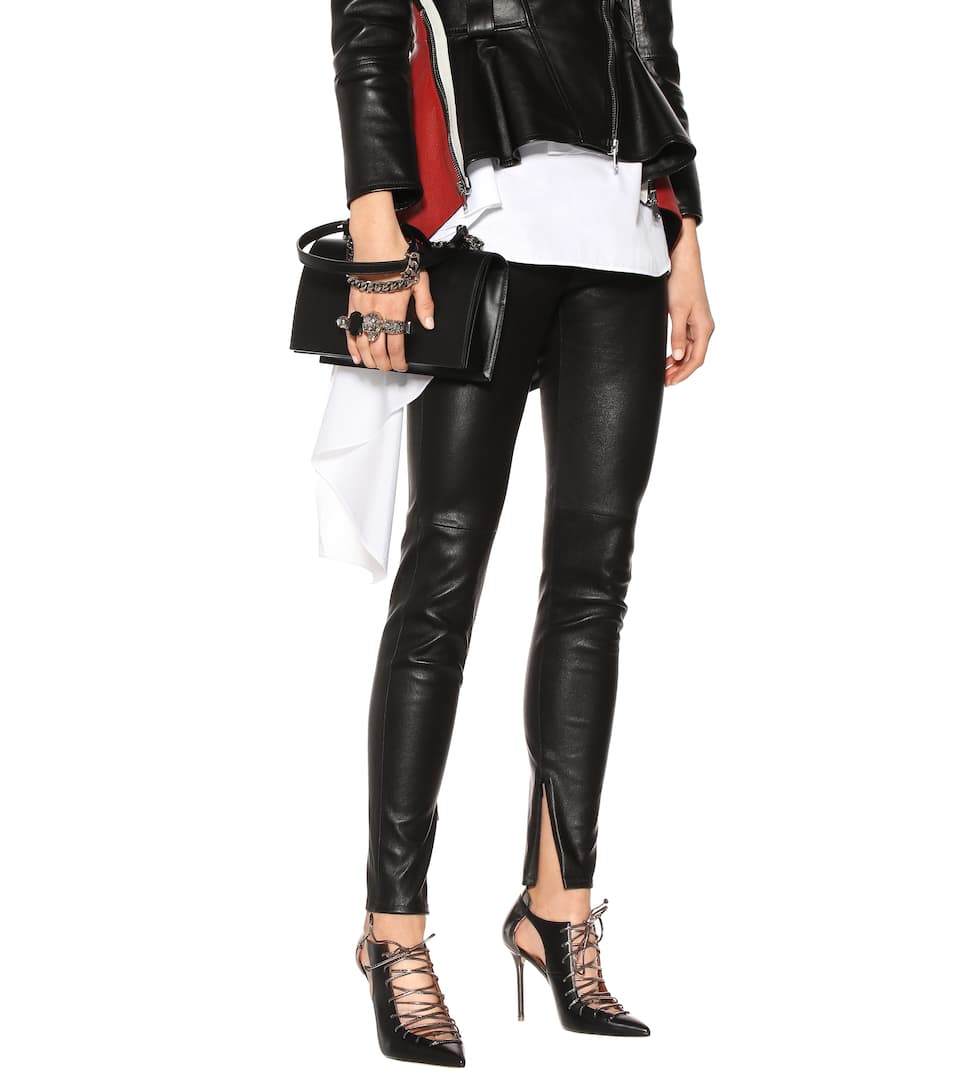 In Pelle Borsa Alexander Con Cristalli Mcqueen E9IWHD2