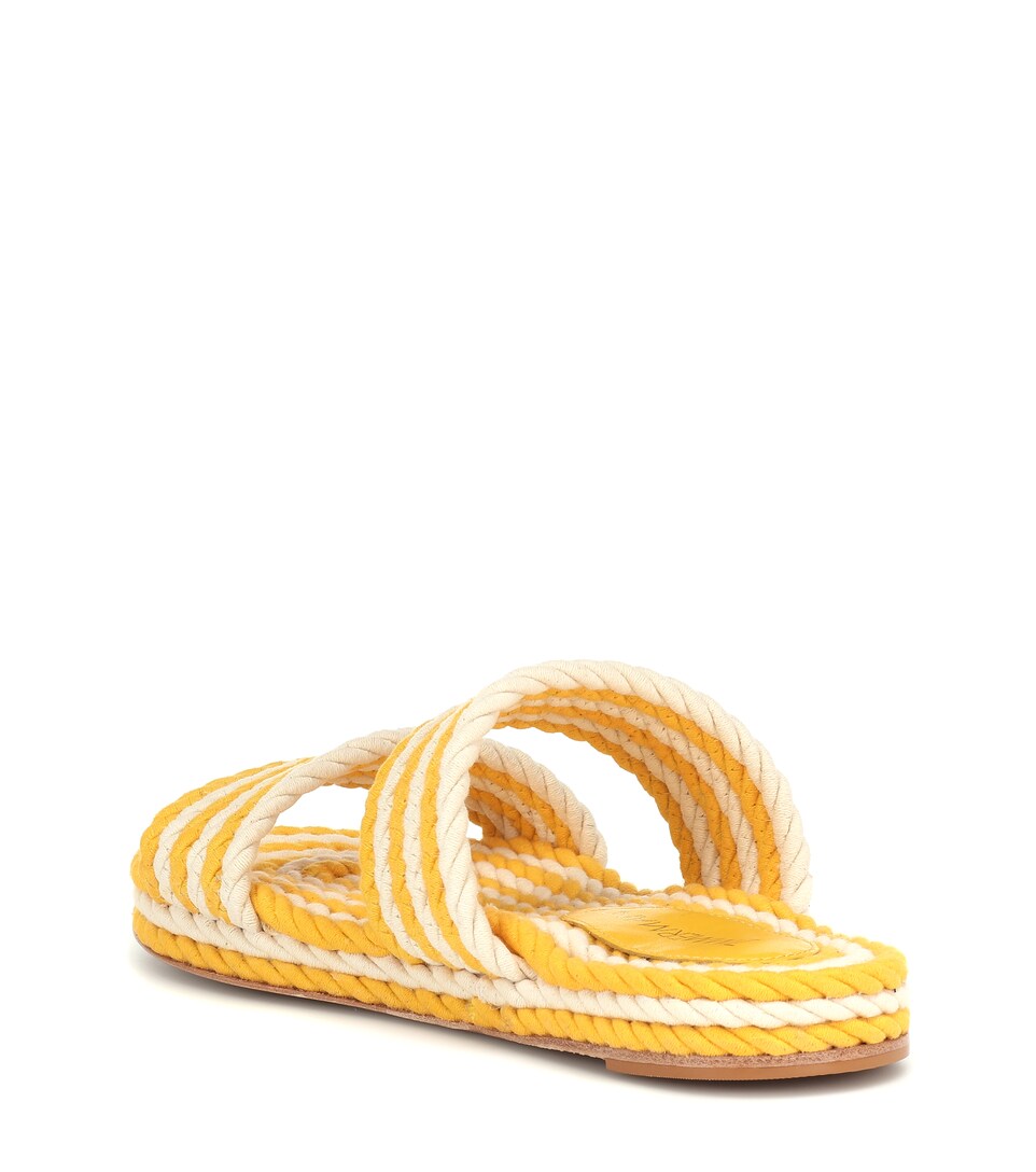 yellow rope sandals