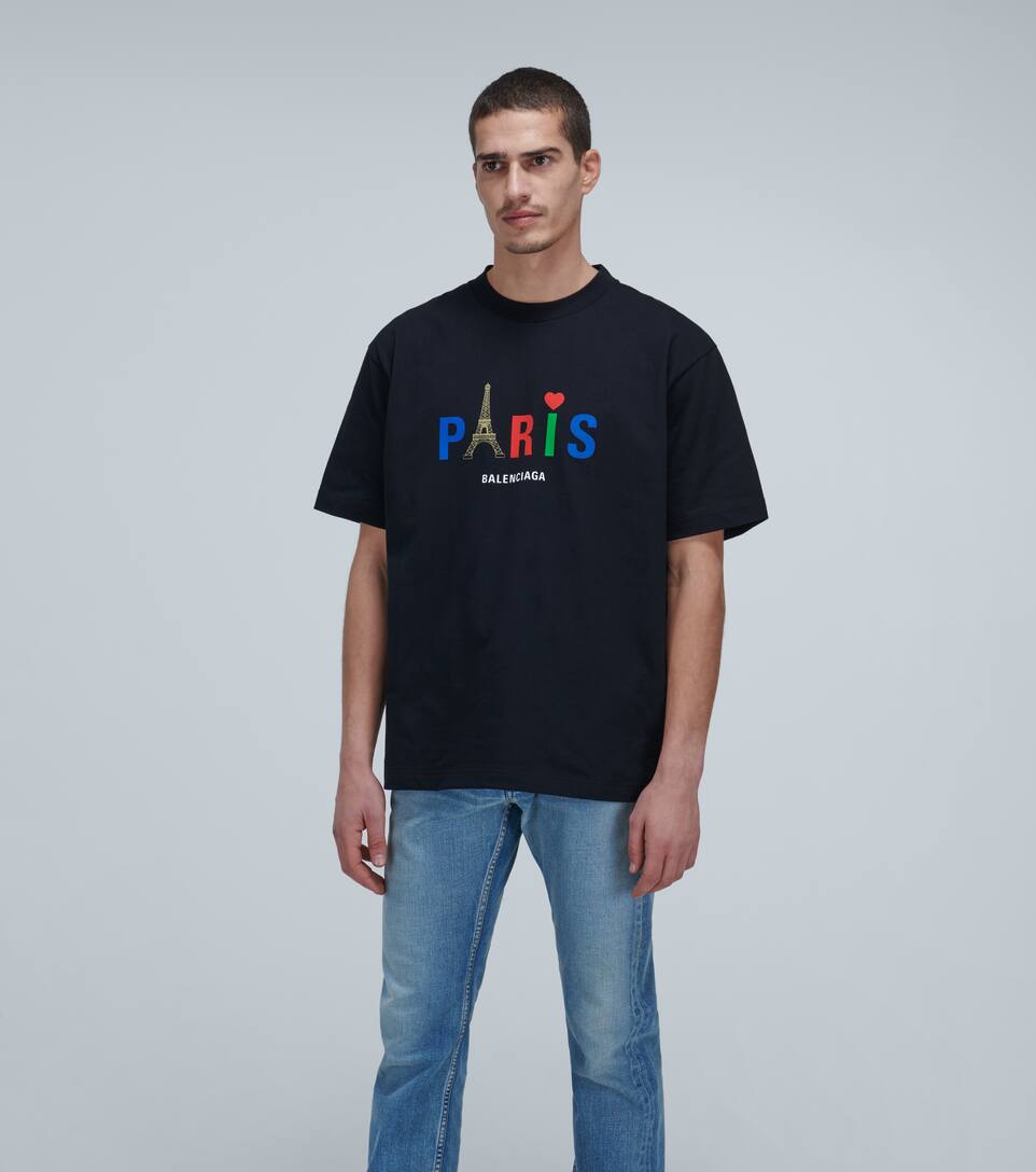 BALENCIAGA PARIS LOVE T-SHIRT,P00444290