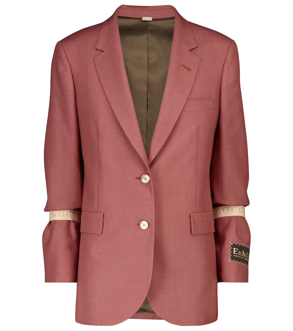 red gucci blazer
