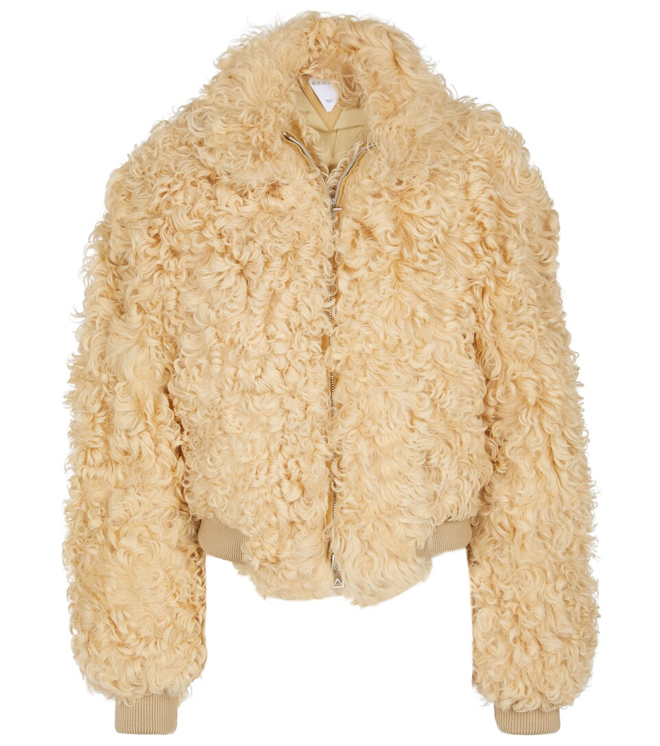 shearling bomber