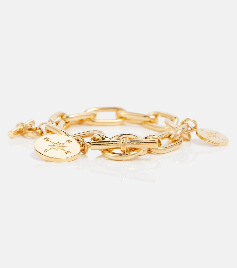 Gold-plated charm bracelet 
