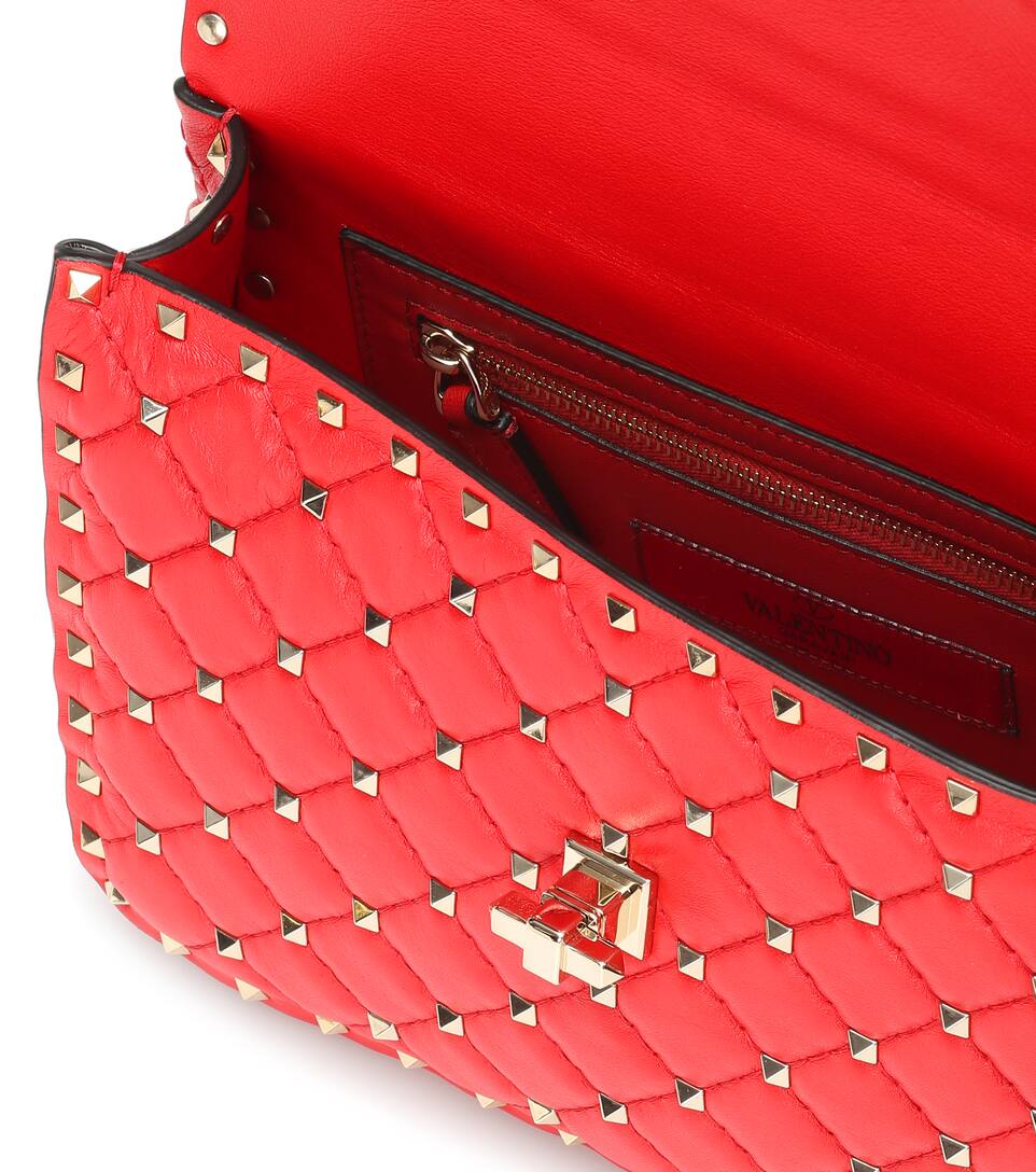 En Valentino – Bandoulière Rockstud Medium Cuir Garavani Spike Sac À htQrxdCs
