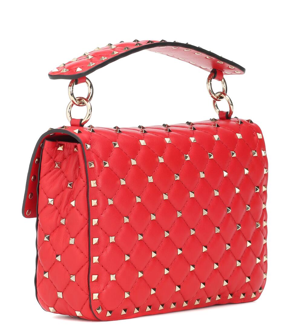 En Valentino – Bandoulière Rockstud Medium Cuir Garavani Spike Sac À htQrxdCs